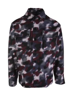 Kenzo Cloud Camo Long Sleeved Shirt Jacket