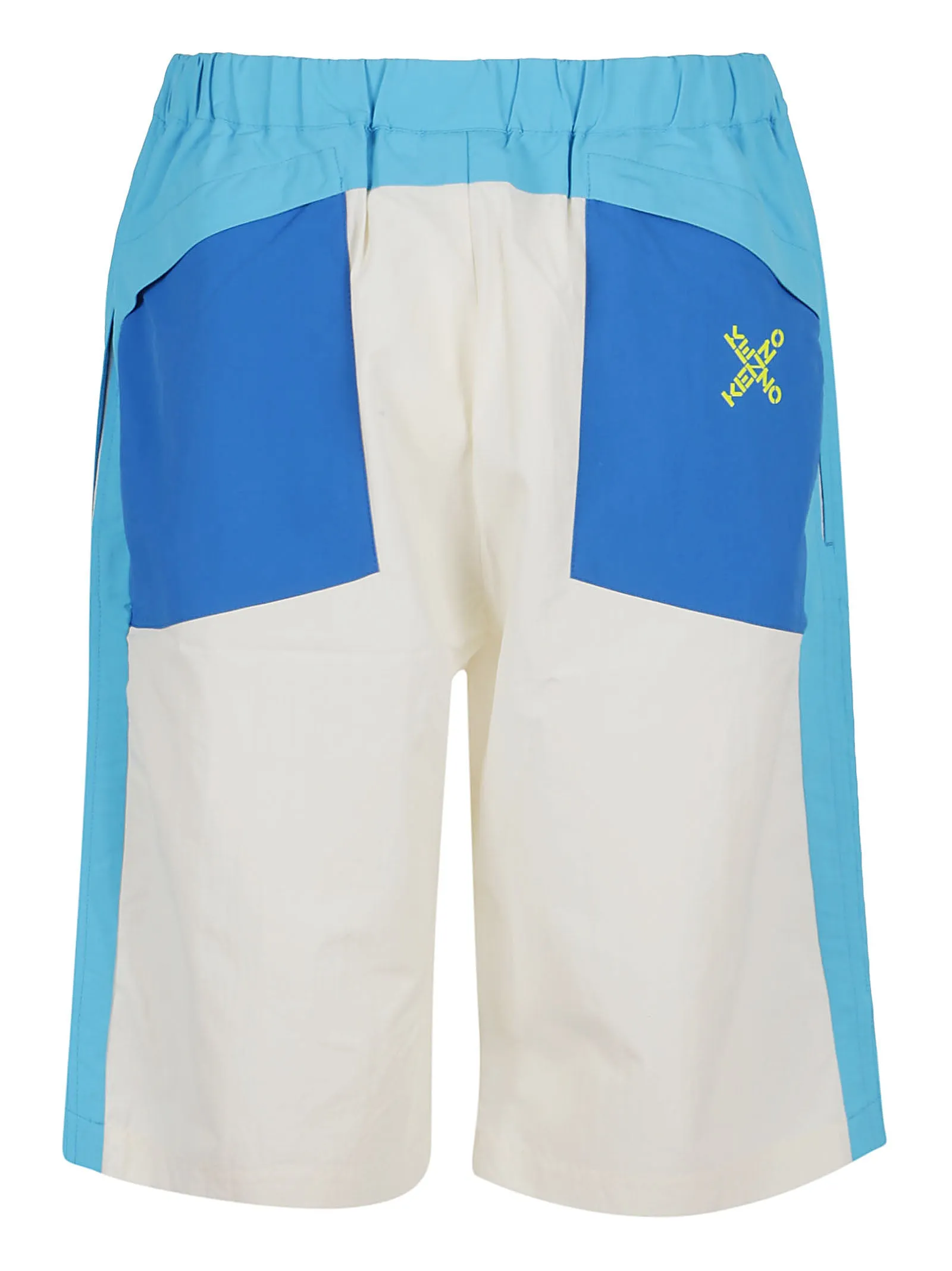 Kenzo Colour Block Elastic Waist Shorts