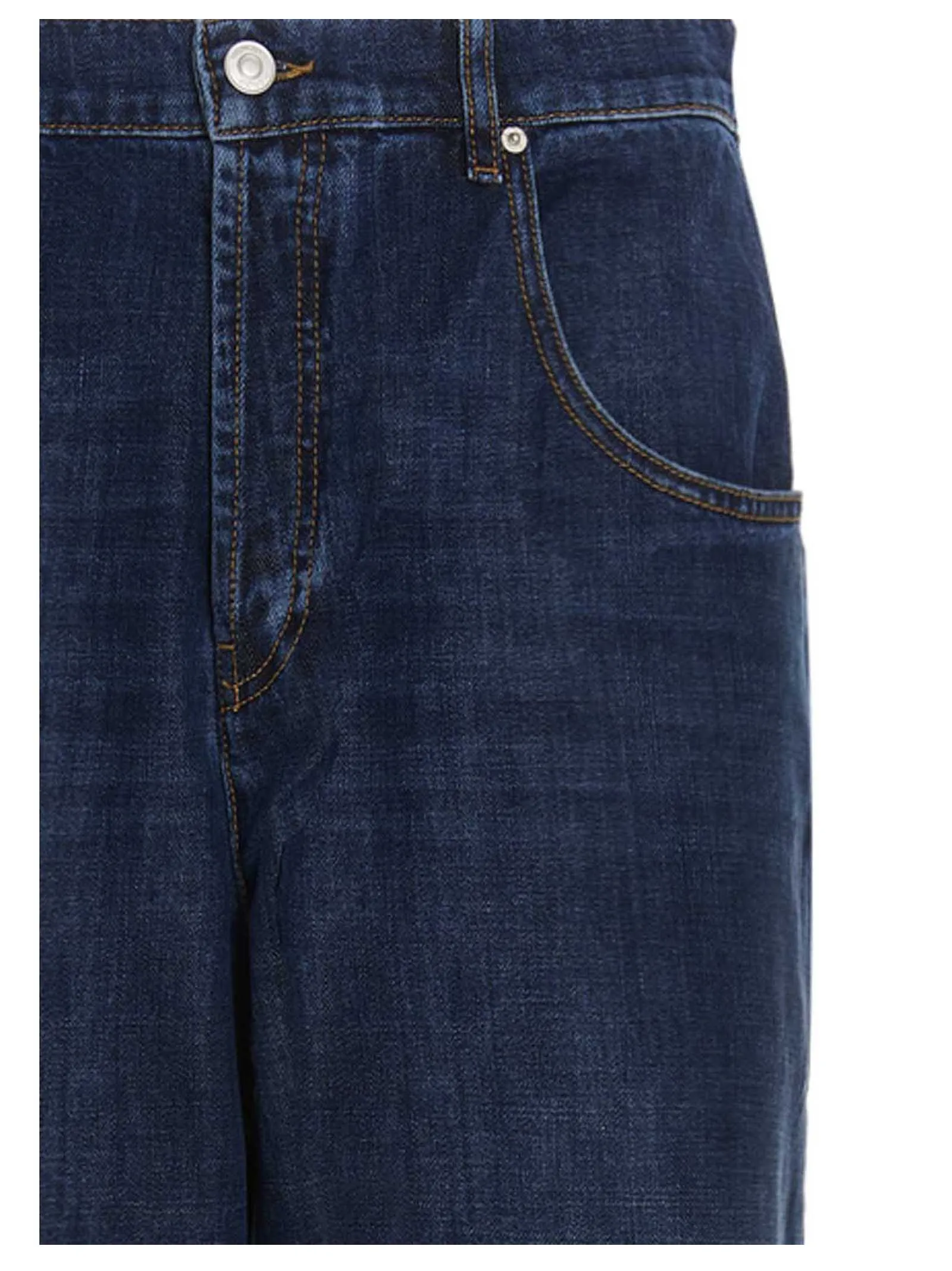 Kenzo Logo Patch Straight Leg Jeans