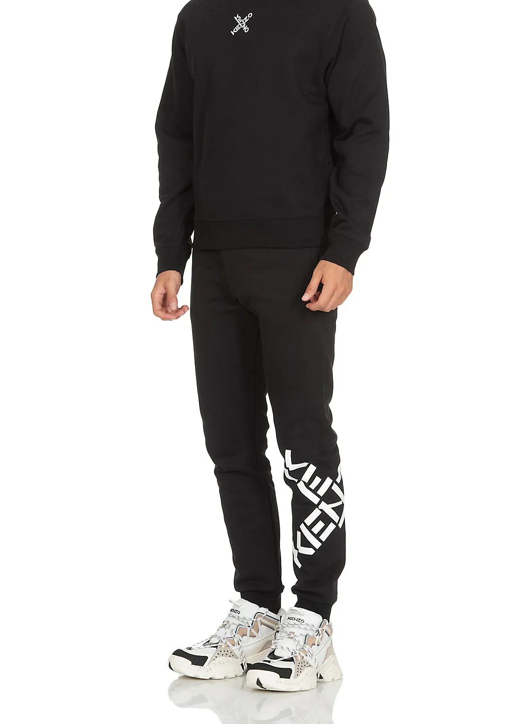 Kenzo Logo Printed Elastic Waist Jogging Pants