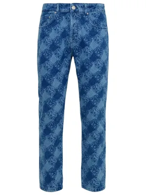Kenzo Monogram Printed Slim Fit Jeans