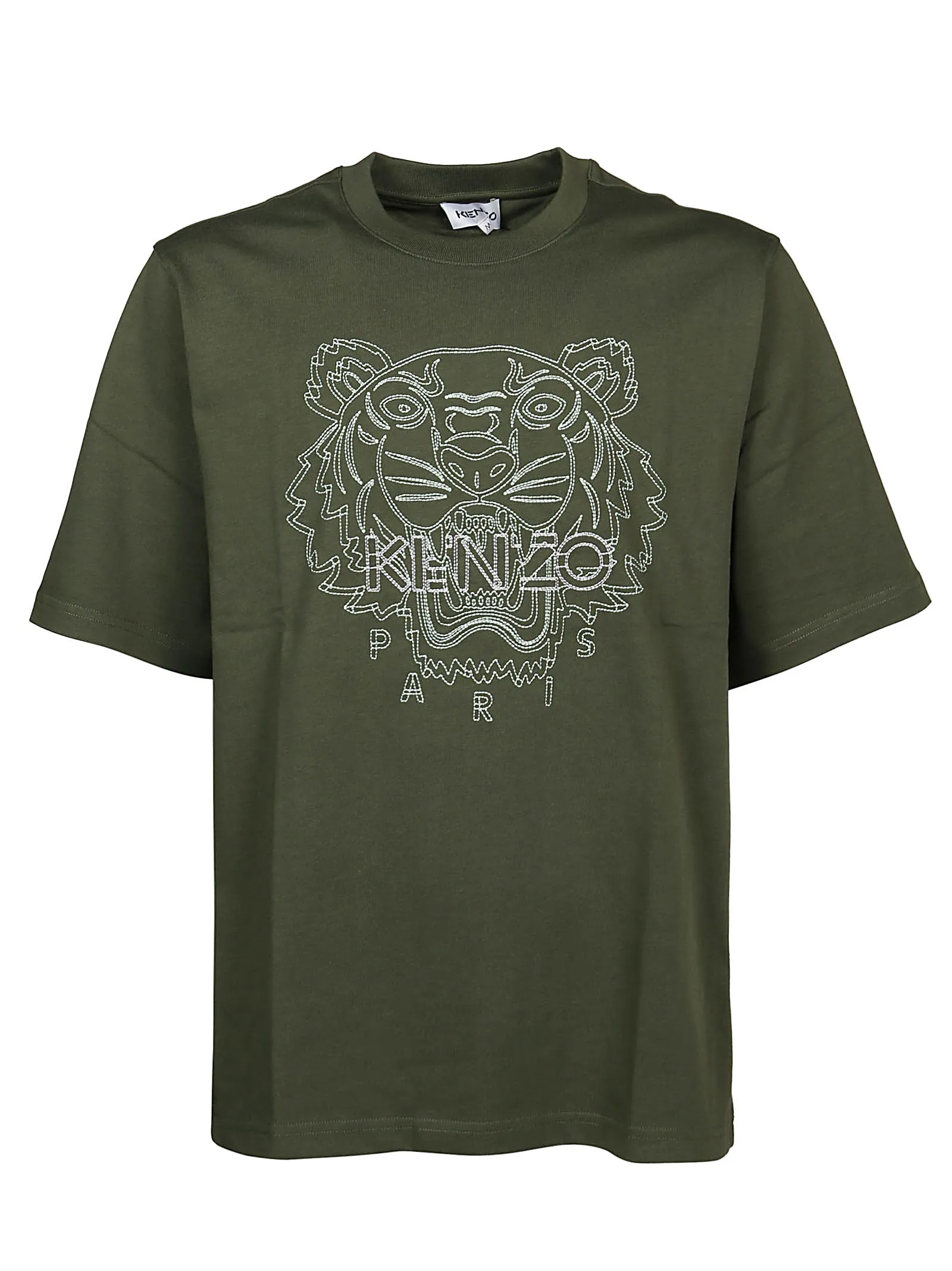 Kenzo Tiger Logo Embroidered T-Shirt