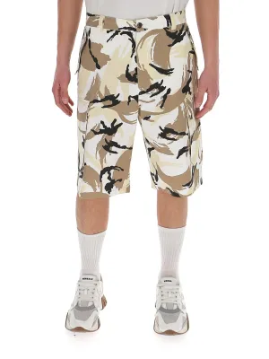 Kenzo Tropic Camo Print Cargo Shorts