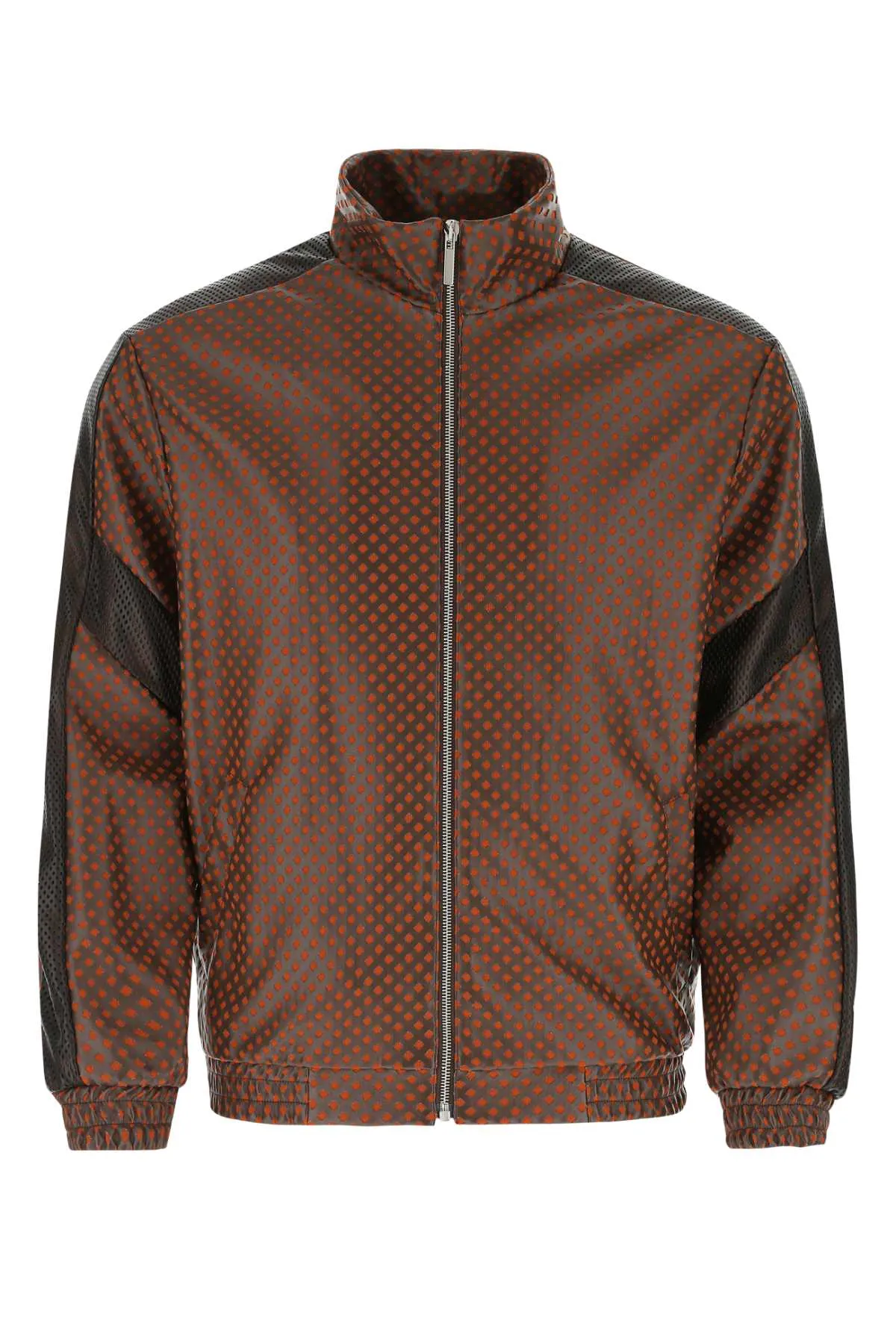 Koch Perforated Zip-Up Bomber Jacket