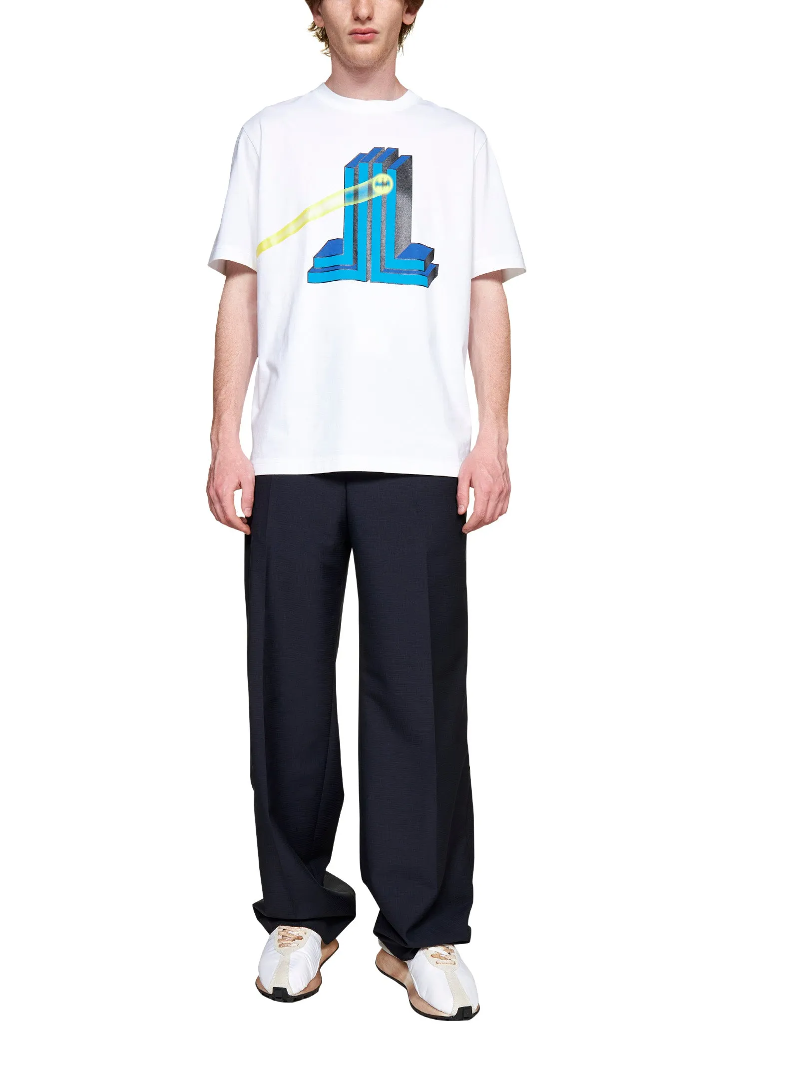 Lanvin Graphic Printed Crewneck T-Shirt