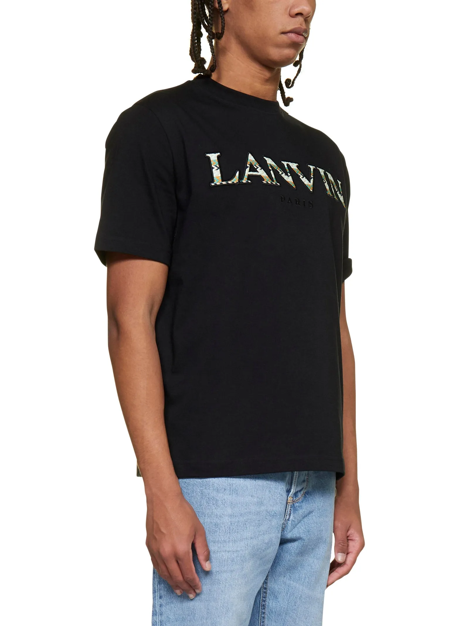 Lanvin Logo Embroidered Crewneck T-Shirt
