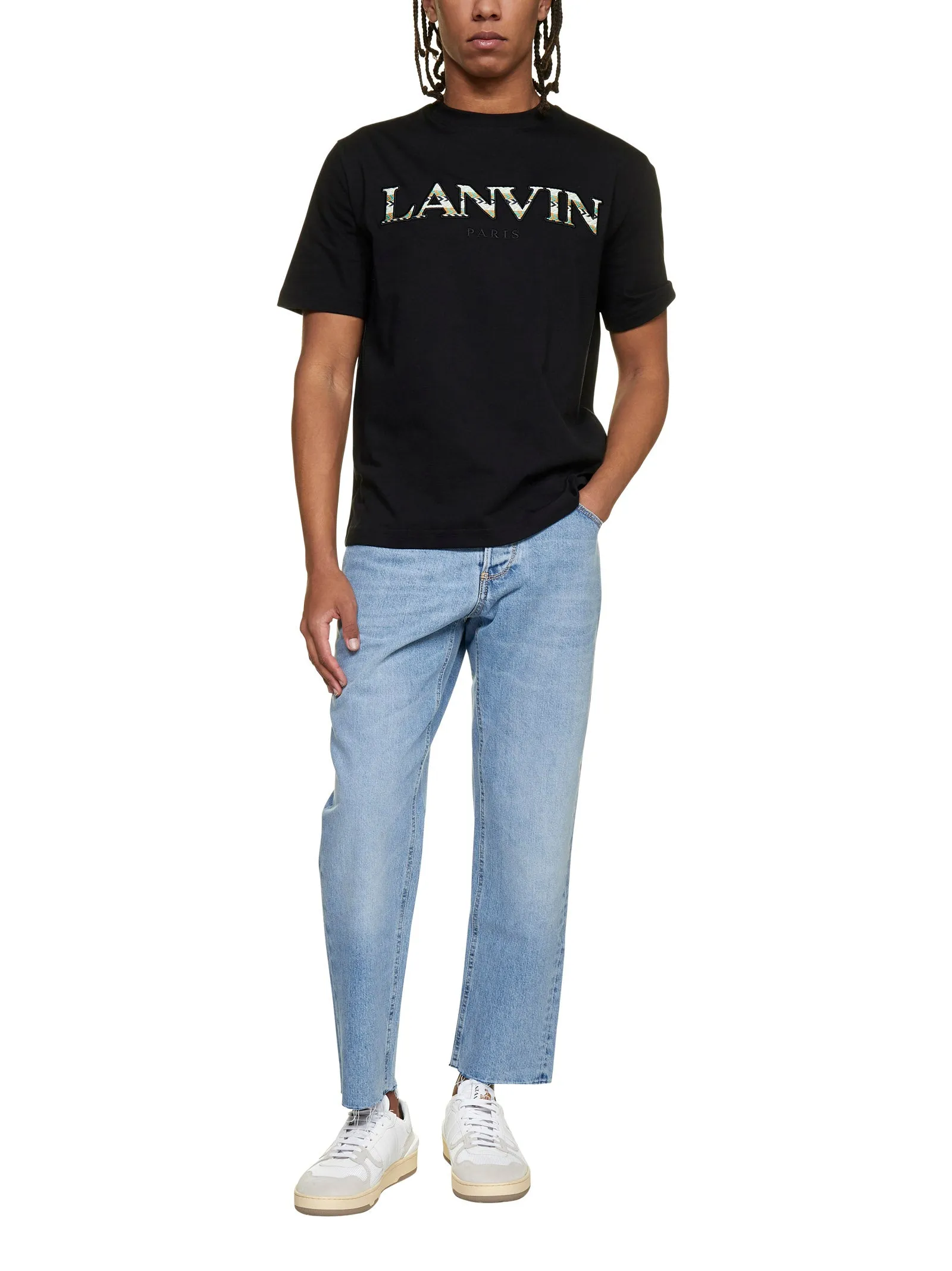 Lanvin Logo Embroidered Crewneck T-Shirt