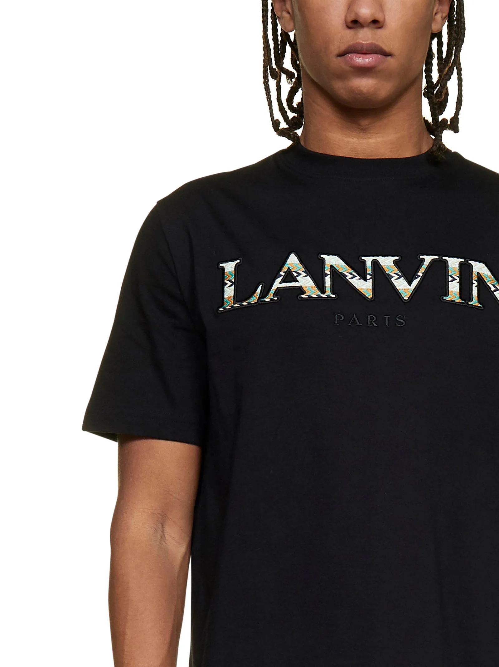 Lanvin Logo Embroidered Crewneck T-Shirt