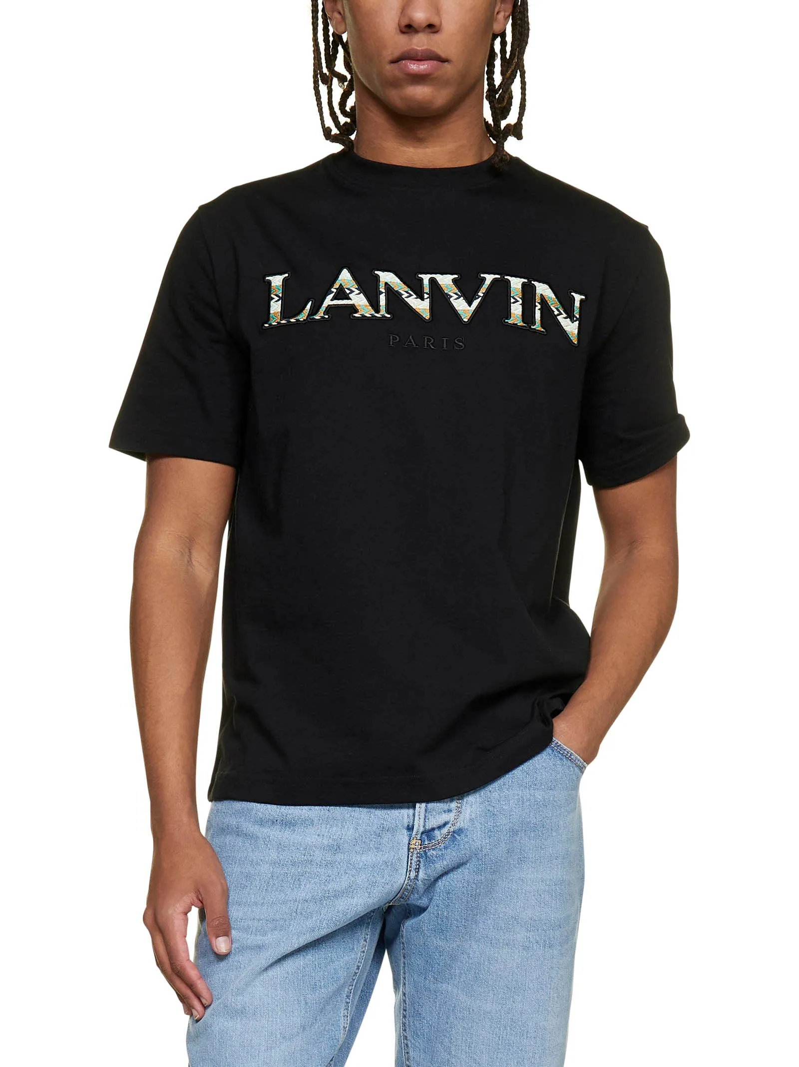 Lanvin Logo Embroidered Crewneck T-Shirt