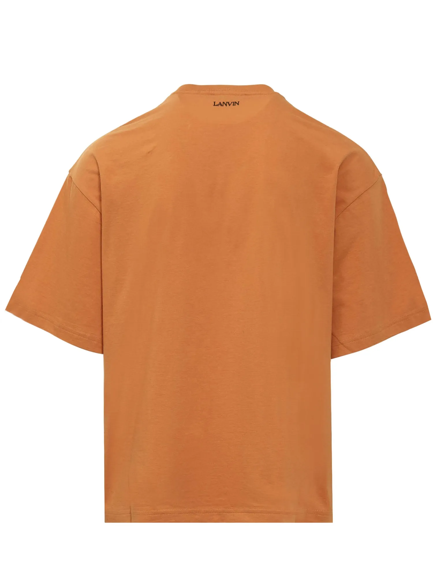 Lanvin Logo Lacing Embellished Crewneck T-Shirt