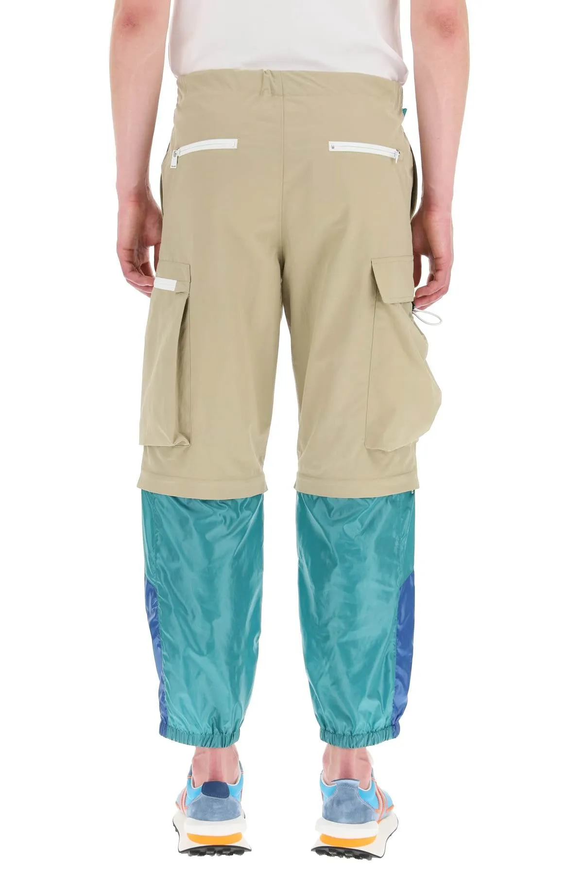 Lanvin Logo Patch Belted Cargo Pants