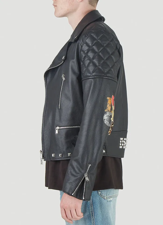 Lanvin X Gallery Dept. Studded Biker Leather Jacket