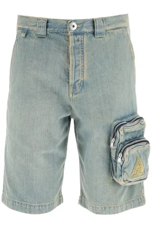 Lanvin Zipped Pockets Denim Bermuda Shorts