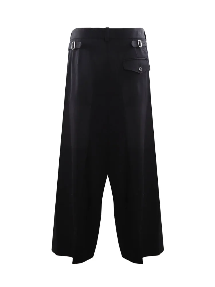 Loewe Button Detailed Wide Leg Trousers