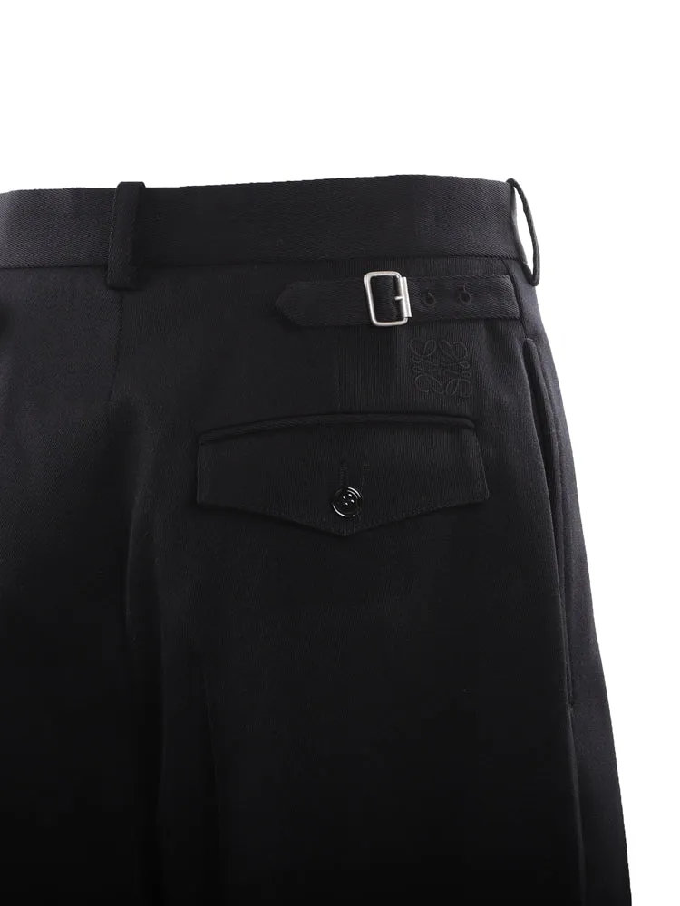 Loewe Button Detailed Wide Leg Trousers