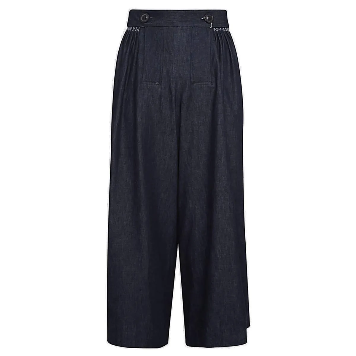 Maison Margiela Four-Stitch Logo Wide Leg Jeans