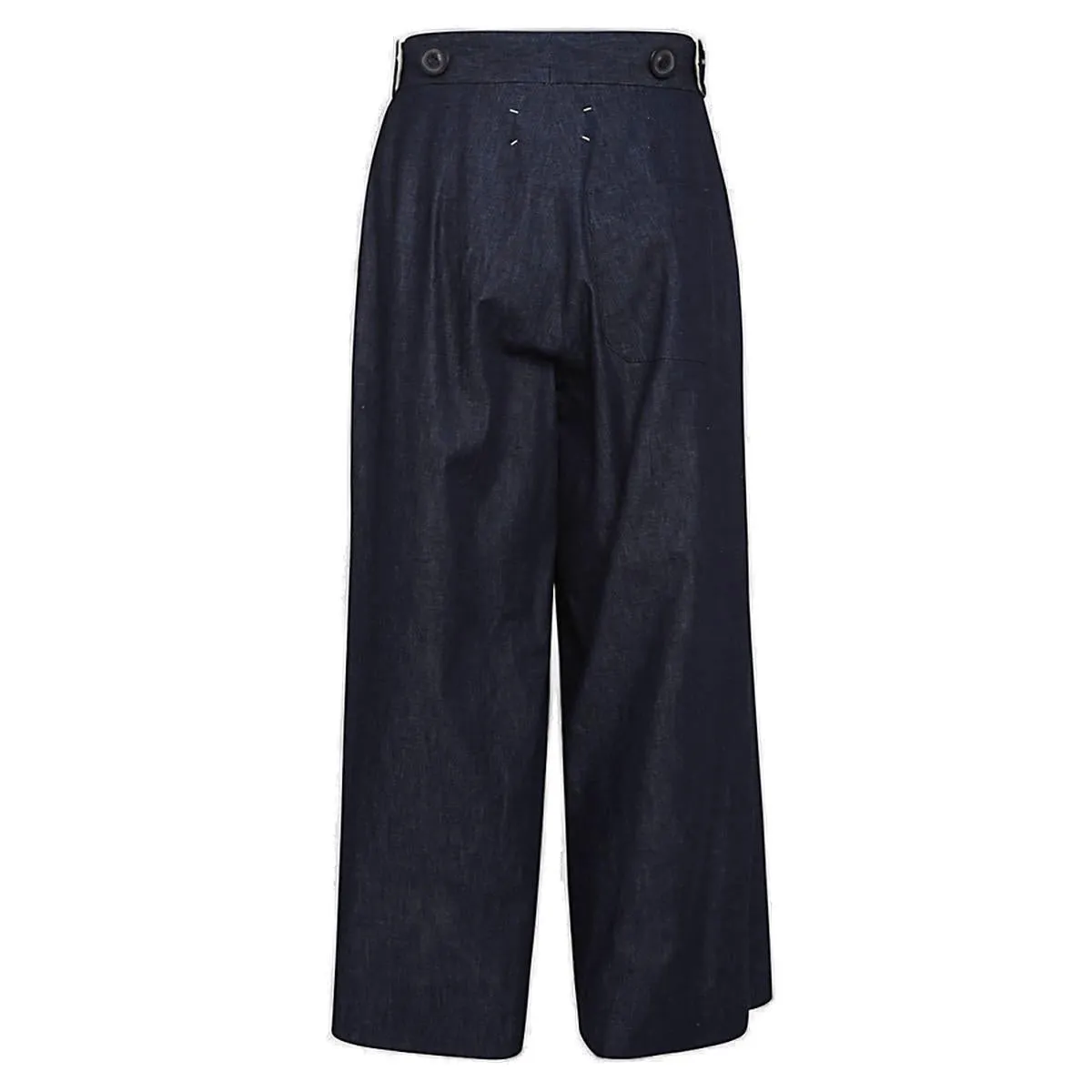 Maison Margiela Four-Stitch Logo Wide Leg Jeans