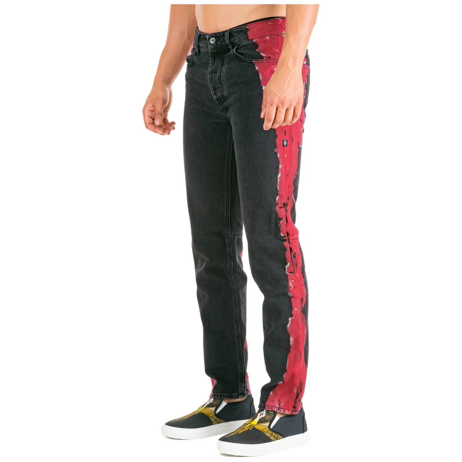Marcelo Burlon County Of Milan Colour Block Jeans