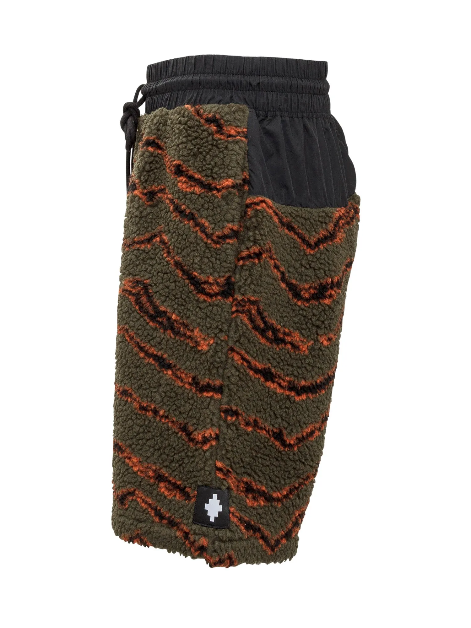 Marcelo Burlon County Of Milan Logo Patch Striped Shorts
