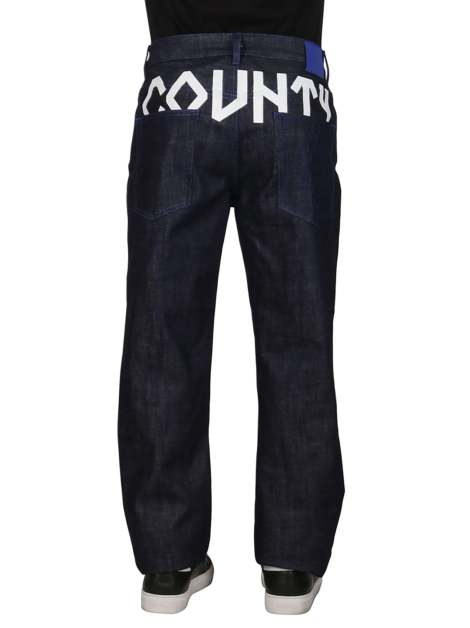 Marcelo Burlon County Of Milan Logo Printed Jeans
