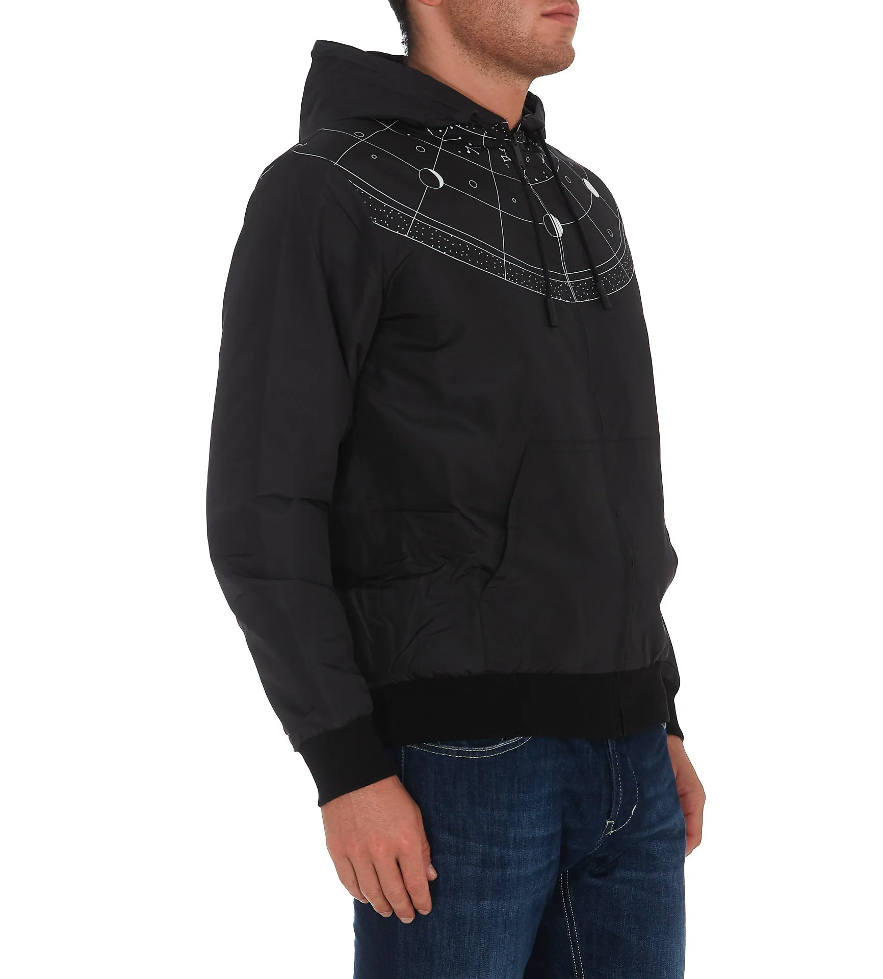 Marcelo Burlon County Of Milan Semi Circle Hooded Jacket