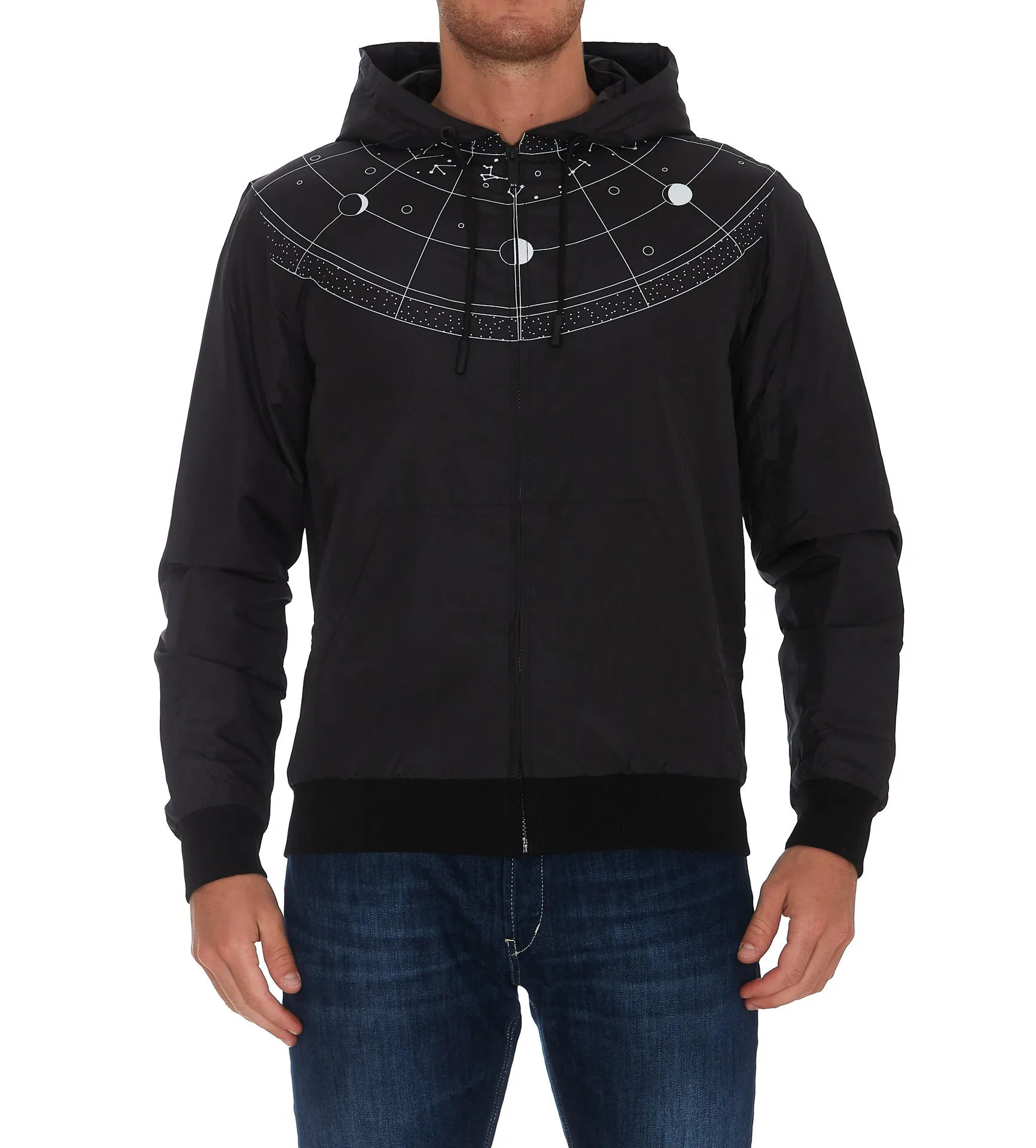 Marcelo Burlon County Of Milan Semi Circle Hooded Jacket