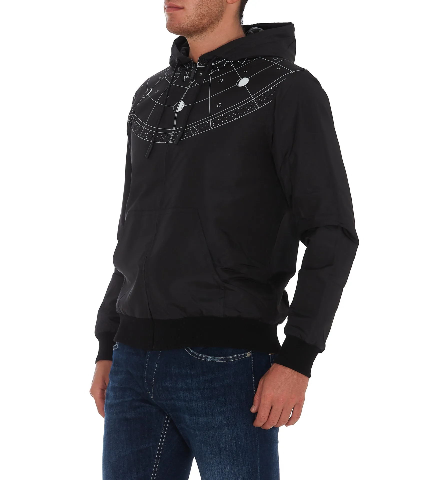 Marcelo Burlon County Of Milan Semi Circle Hooded Jacket