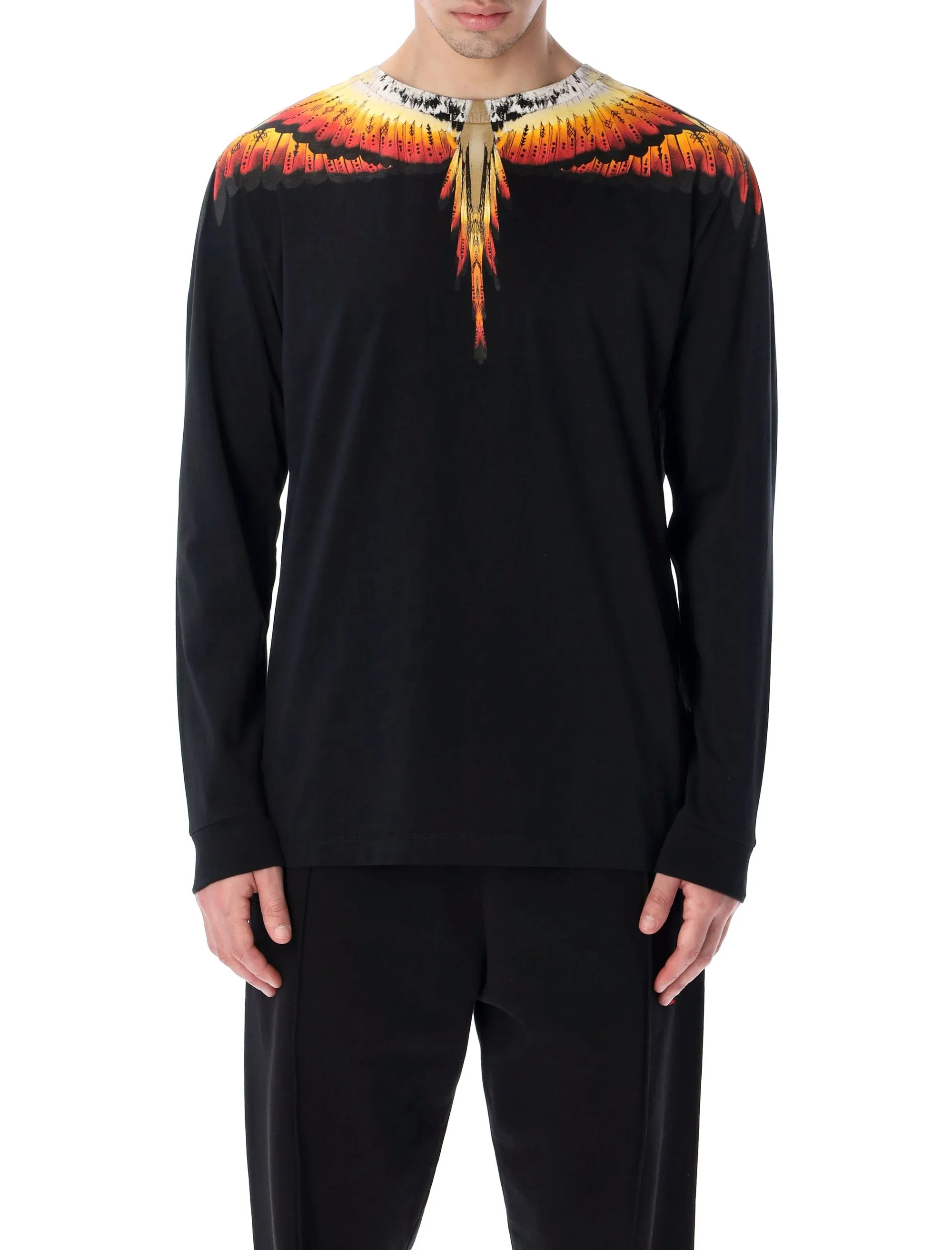 Marcelo Burlon County Of Milan Wings Printed Crewneck T-Shirt