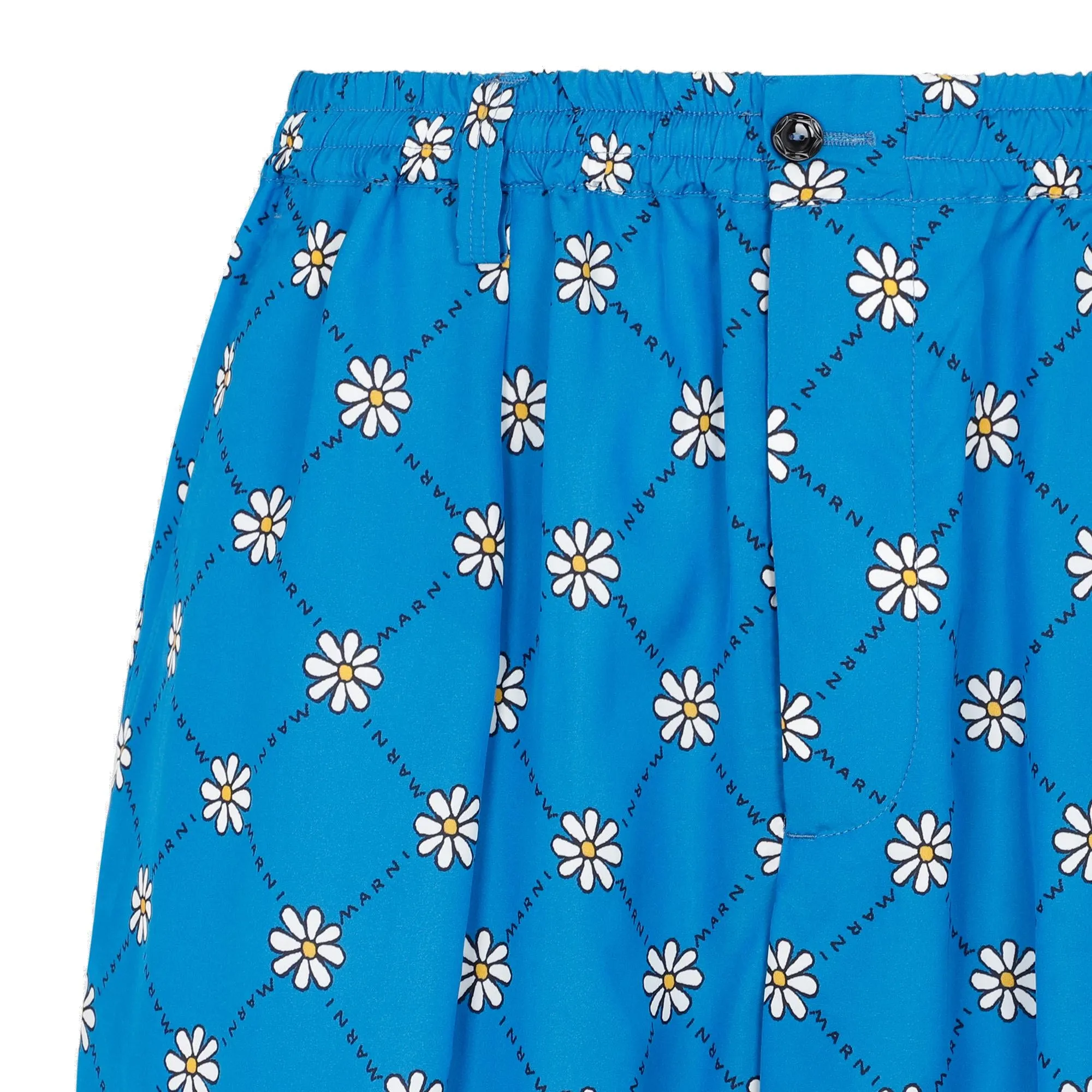 Marni Marnigram Elastic Waist Bermuda Shorts