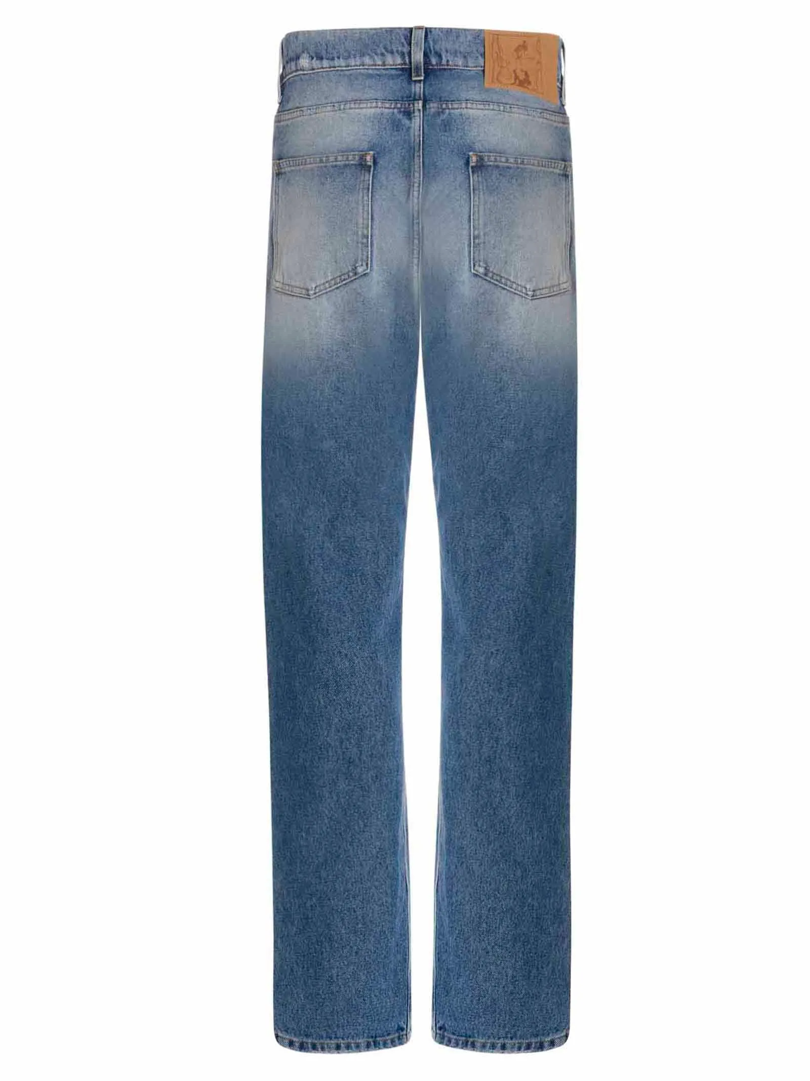 Martine Rose Logo Patch Lace-Detailed Jeans