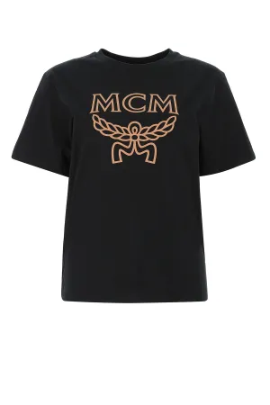 MCM Logo Printed Crewneck T-Shirt