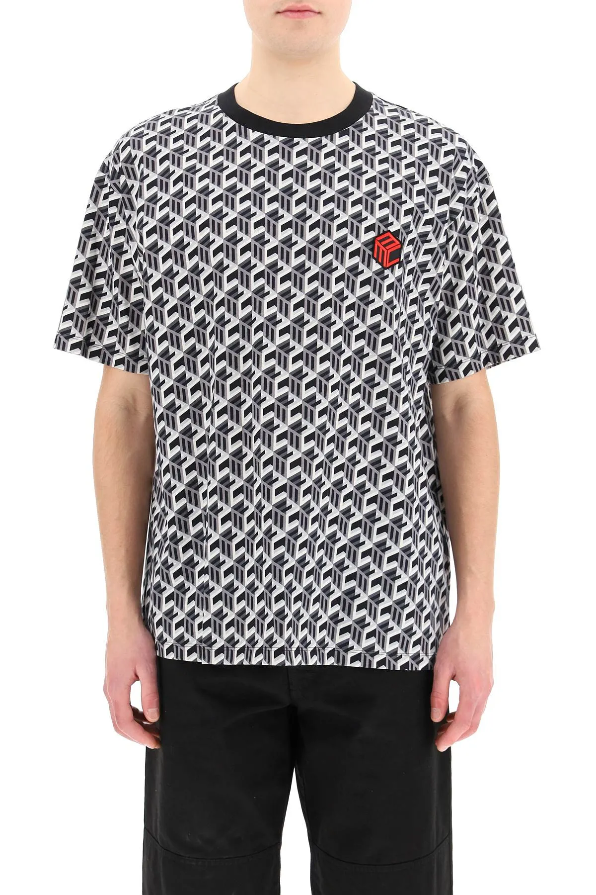 MCM Monogram Printed Crewneck T-Shirt