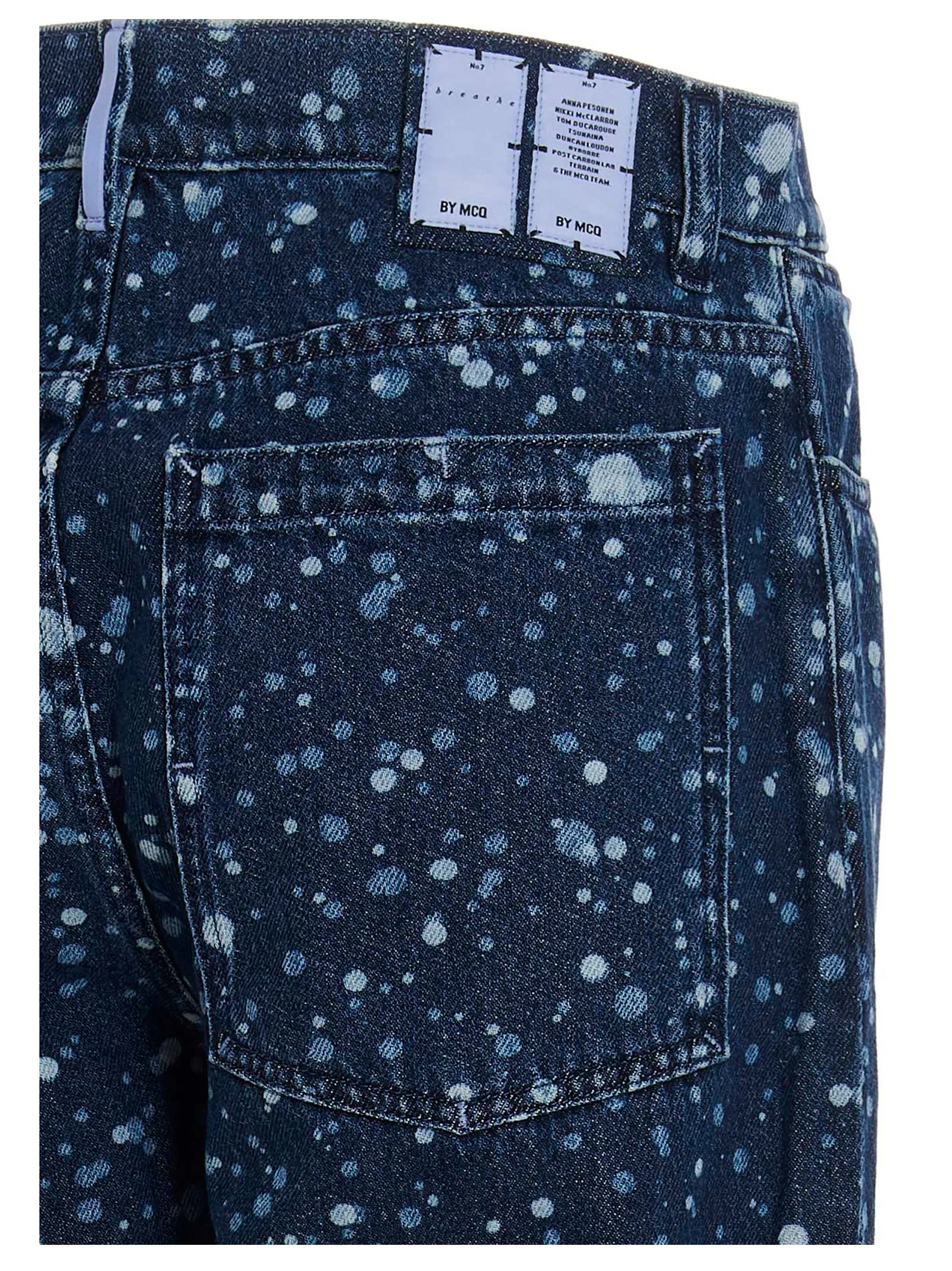 McQ Alexander McQueen Paint Splatter Printed Jeans