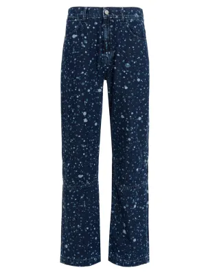McQ Alexander McQueen Paint Splatter Printed Jeans