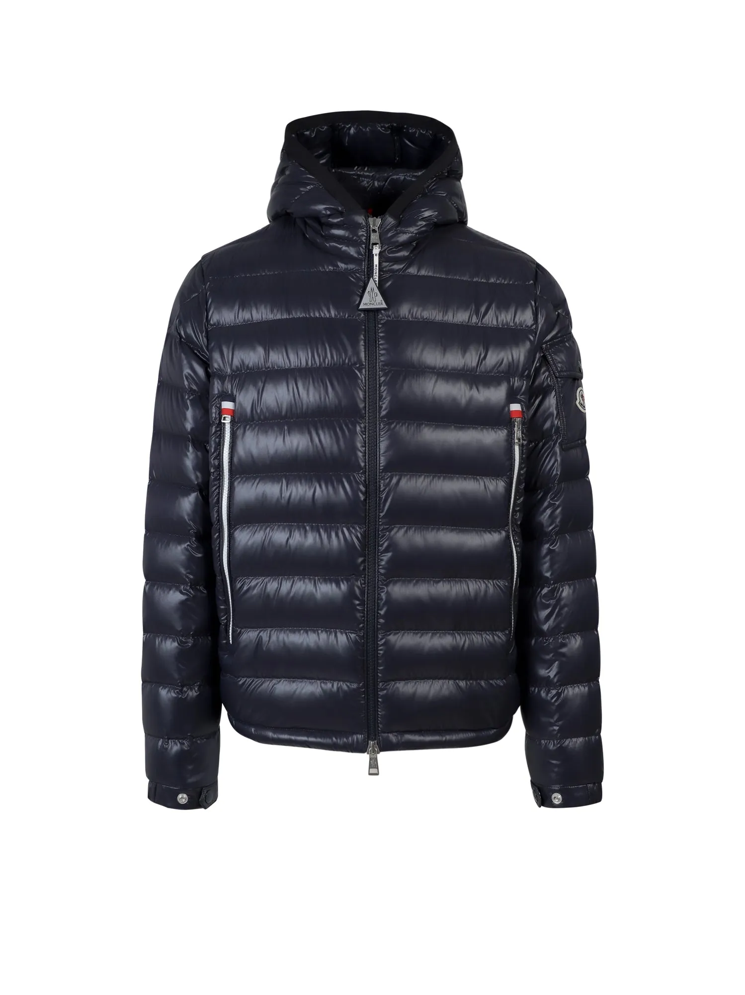 Moncler Gallion Logo Patch Zipped Padded Jacket