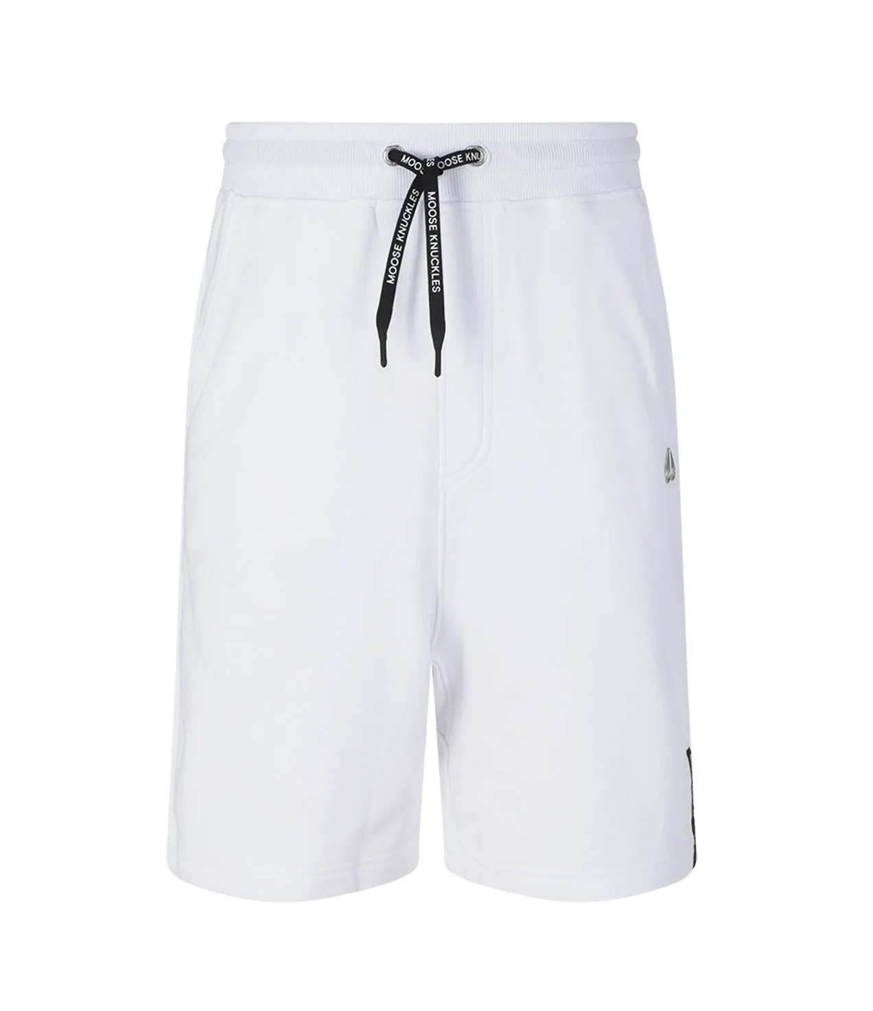 Moose Knuckles Logo Plaque Drawstring Track Shorts