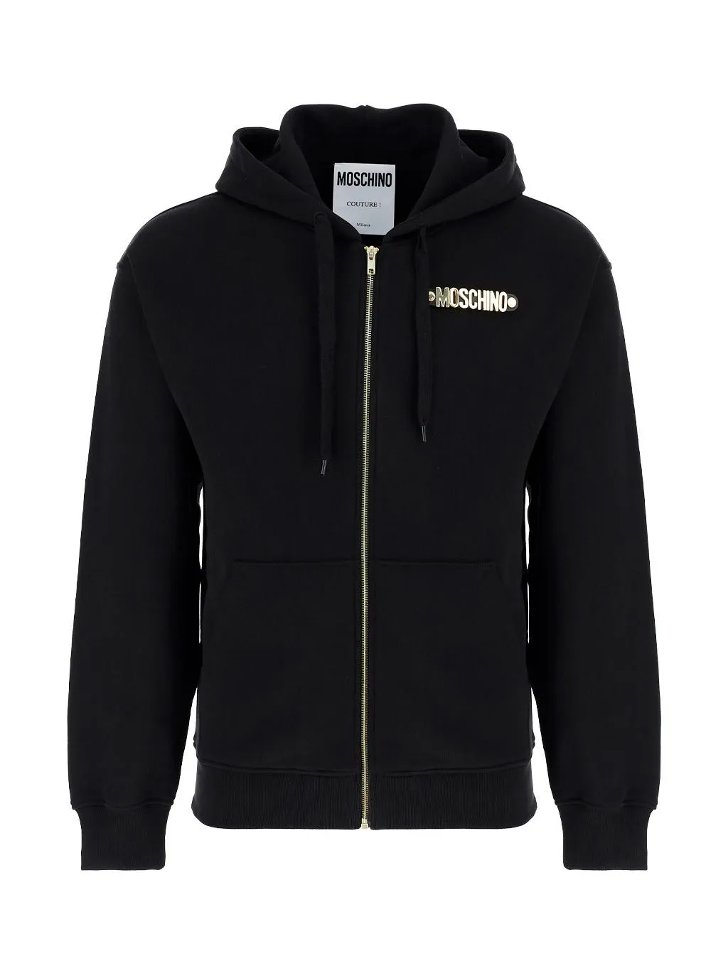 Moschino Drawstring Hooded Jacket