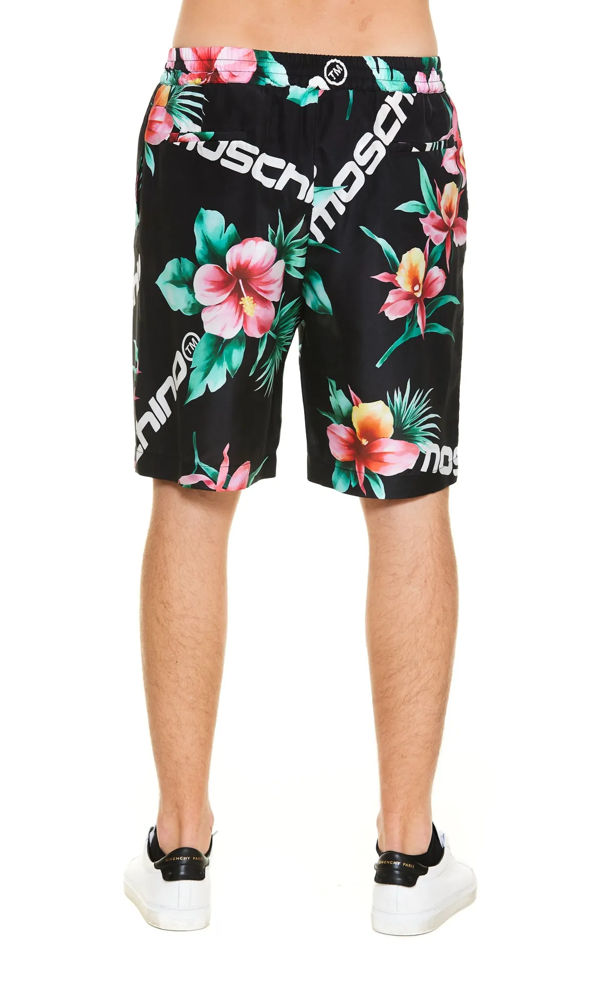 Moschino Hibiscus Printed Bermuda Shorts