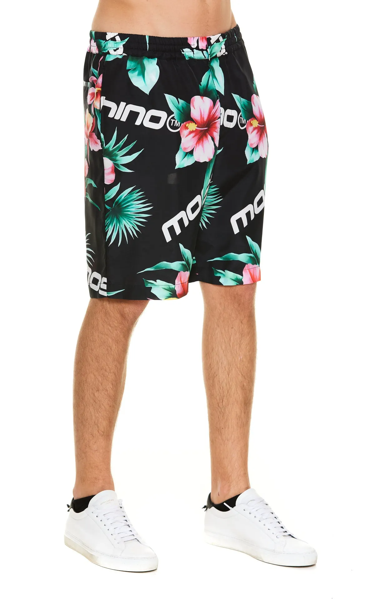 Moschino Hibiscus Printed Bermuda Shorts