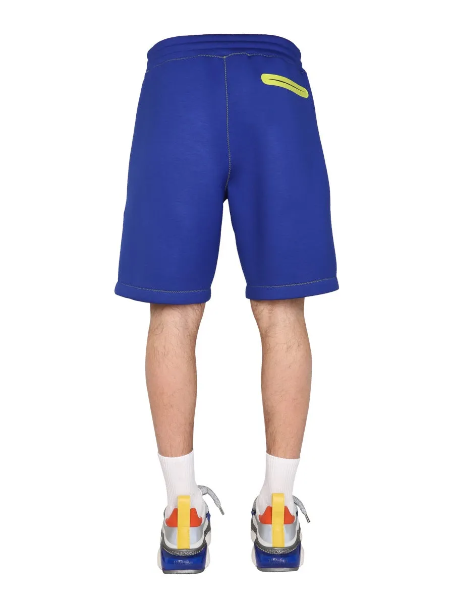 Moschino Logo Detailed Track Short