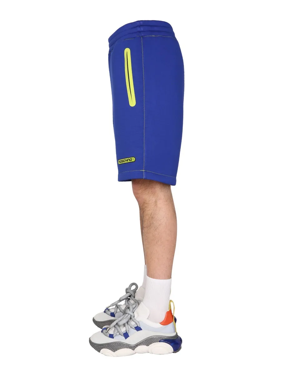Moschino Logo Detailed Track Short