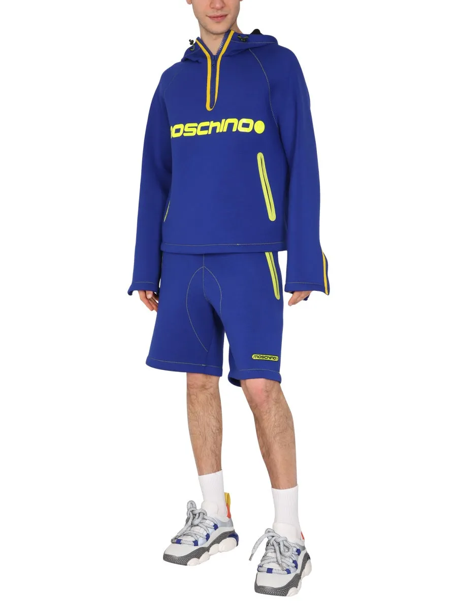 Moschino Logo Detailed Track Short