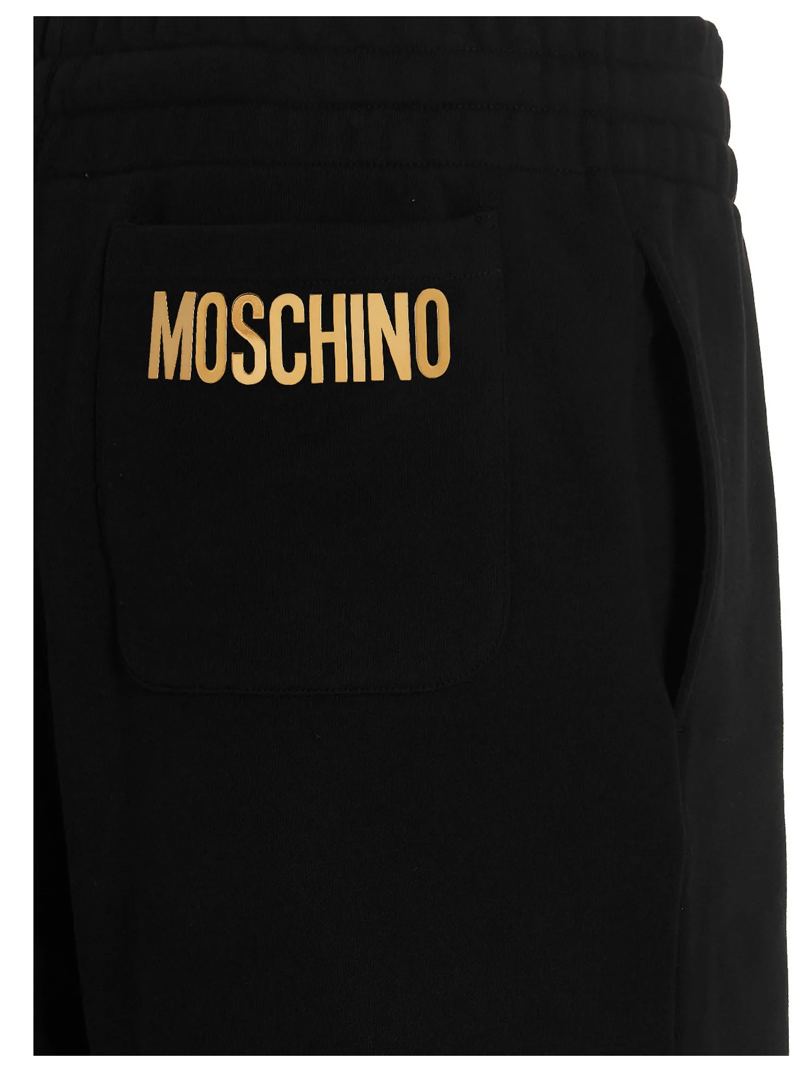 Moschino Logo Lettering Drawstring Shorts