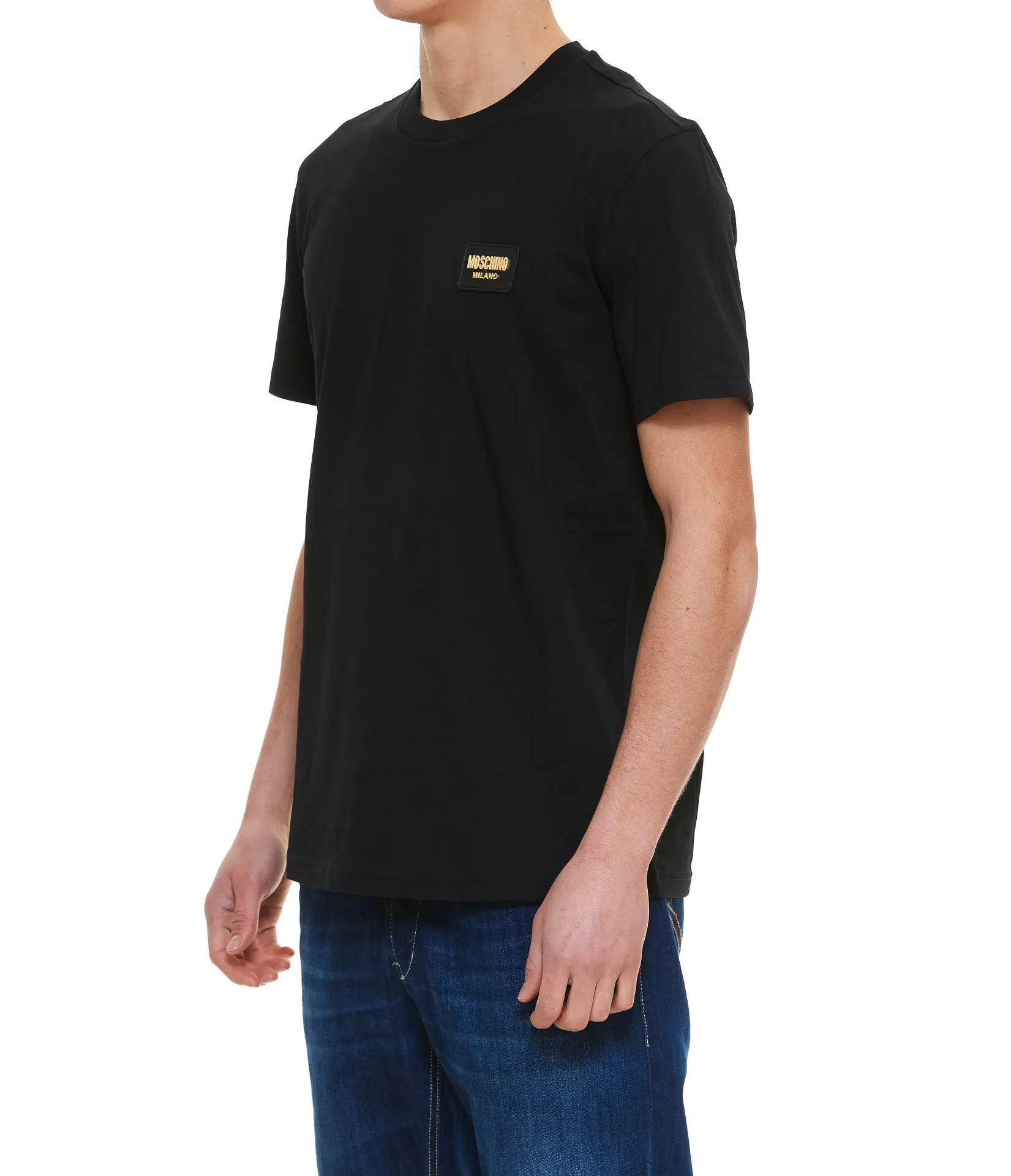 Moschino Logo Patch Crewneck T-Shirt