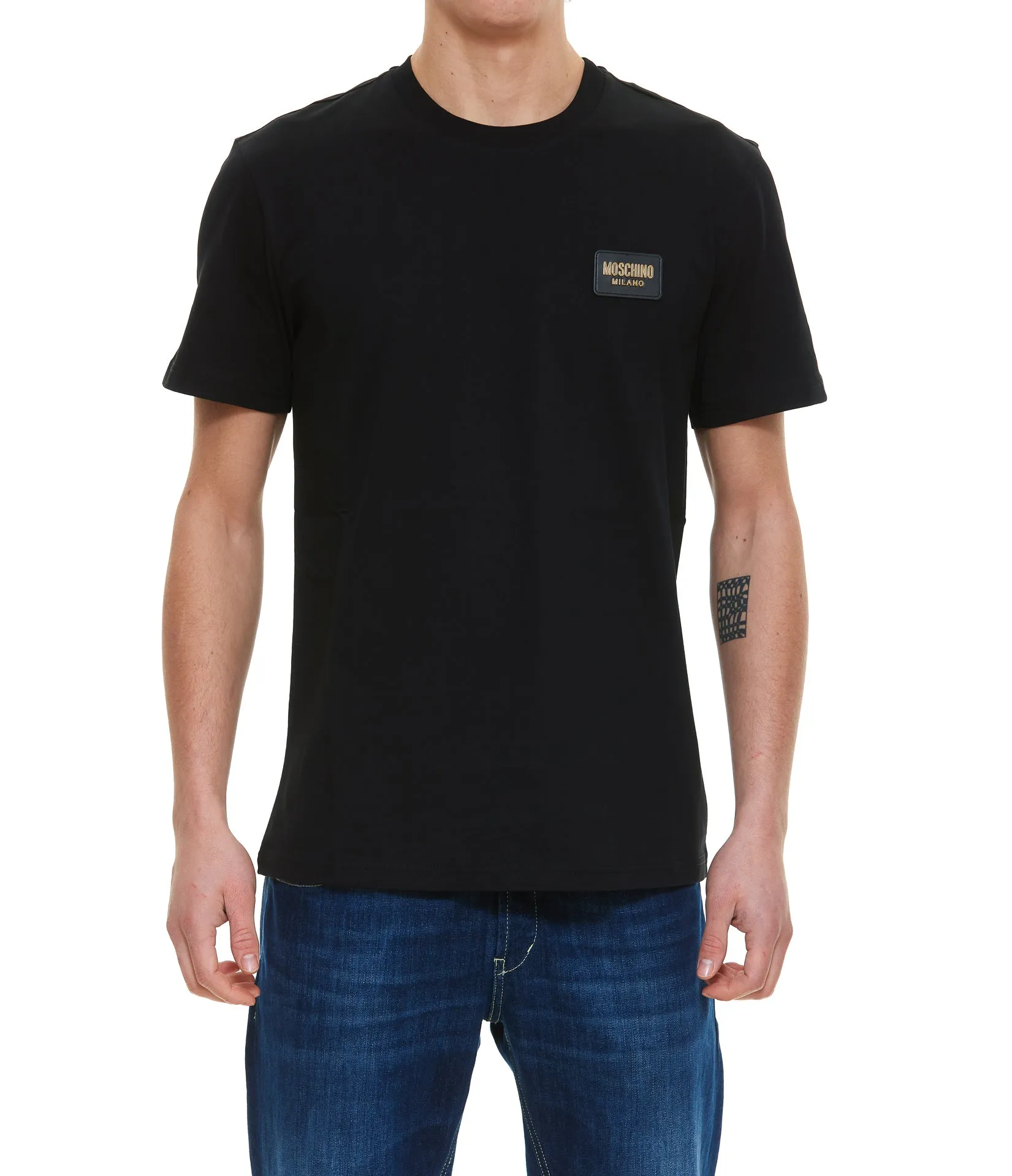 Moschino Logo Patch Crewneck T-Shirt