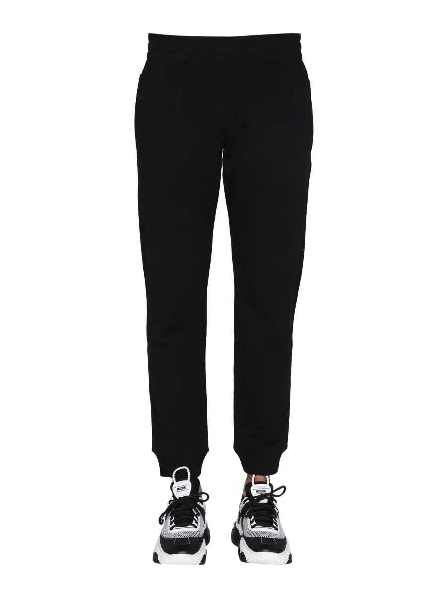 Moschino Logo Patch Jogging Pants
