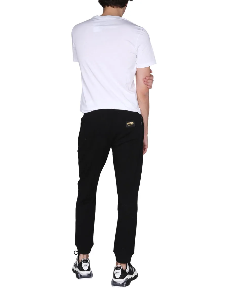 Moschino Logo Patch Jogging Pants