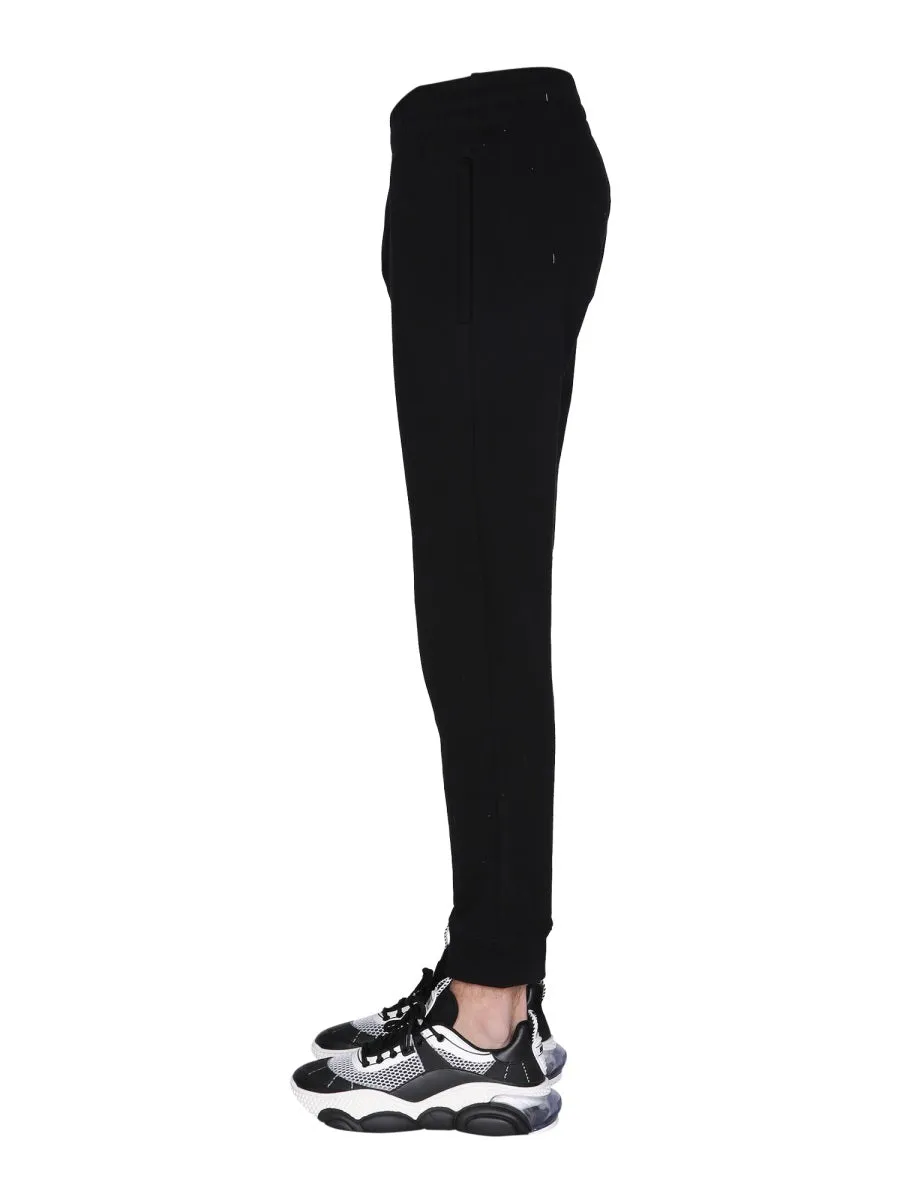 Moschino Logo Patch Jogging Pants