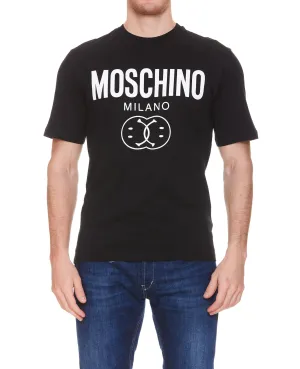 Moschino Logo-Print Crewneck T-Shirt