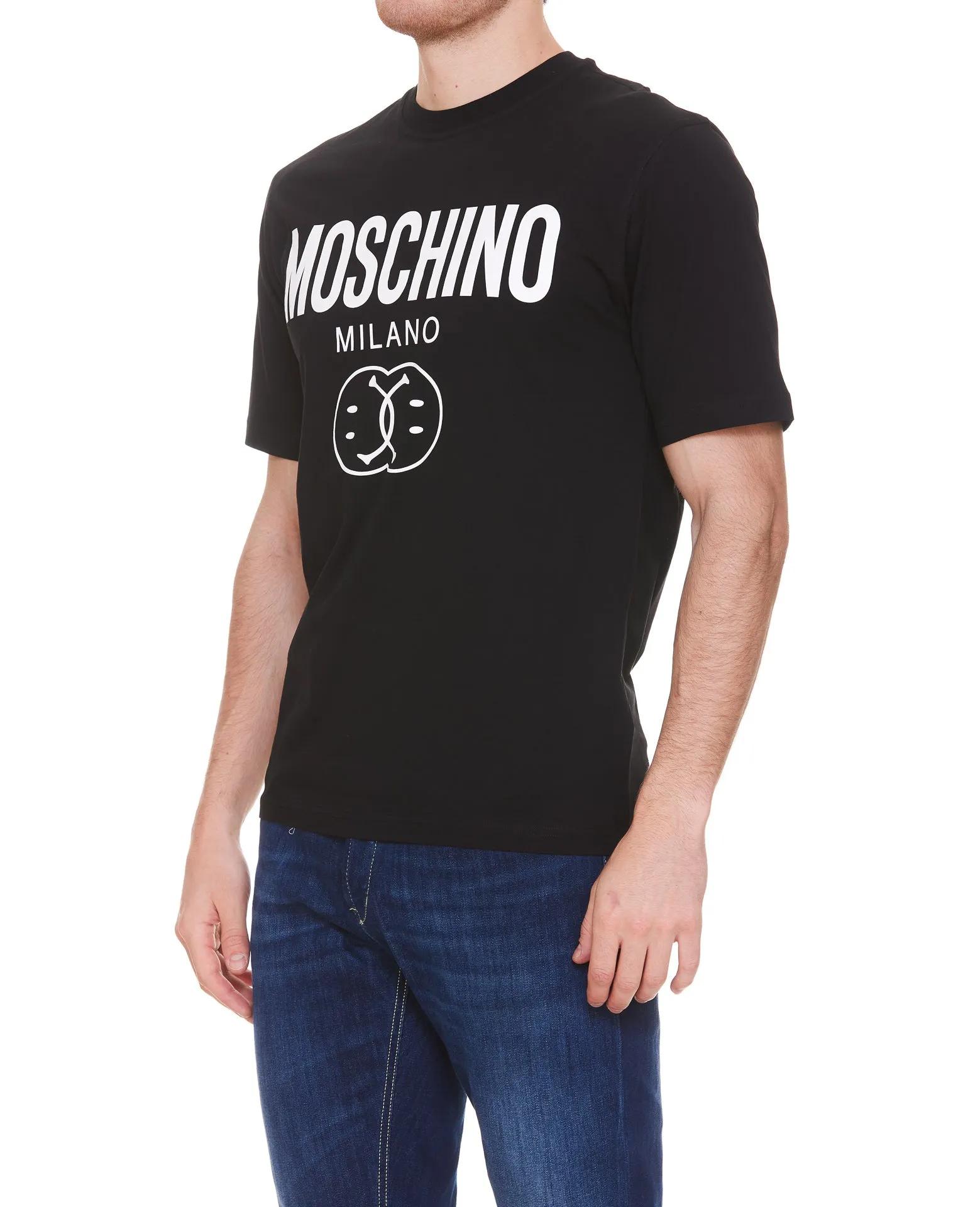 Moschino Logo-Print Crewneck T-Shirt